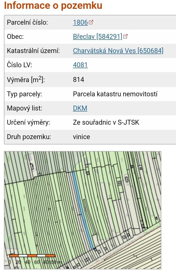 Zahrady, Břeclav, 690 06, 814 m²