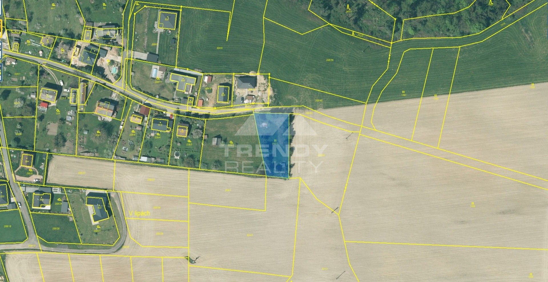 Prodej pozemek pro bydlení - Všenice, 1 235 m²