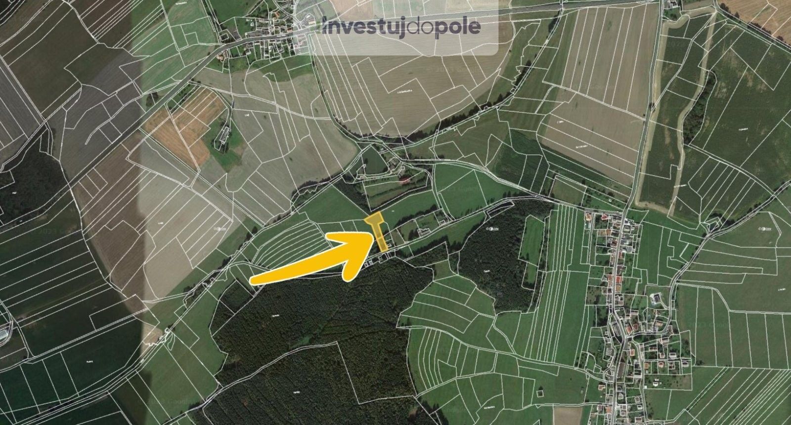 Prodej zemědělský pozemek - Dlažov, 1 504 m²