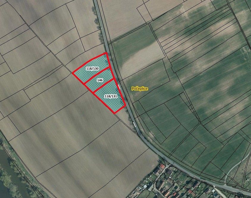 Zemědělské pozemky, Počeplice, Štětí, 14 700 m²