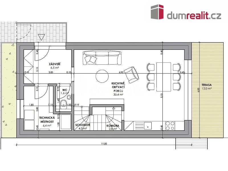 Prodej rodinný dům - Veselá, 96 m²