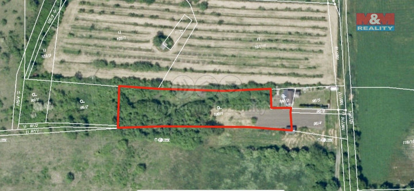 Zahrady, Třtěno, Chožov, 2 311 m²