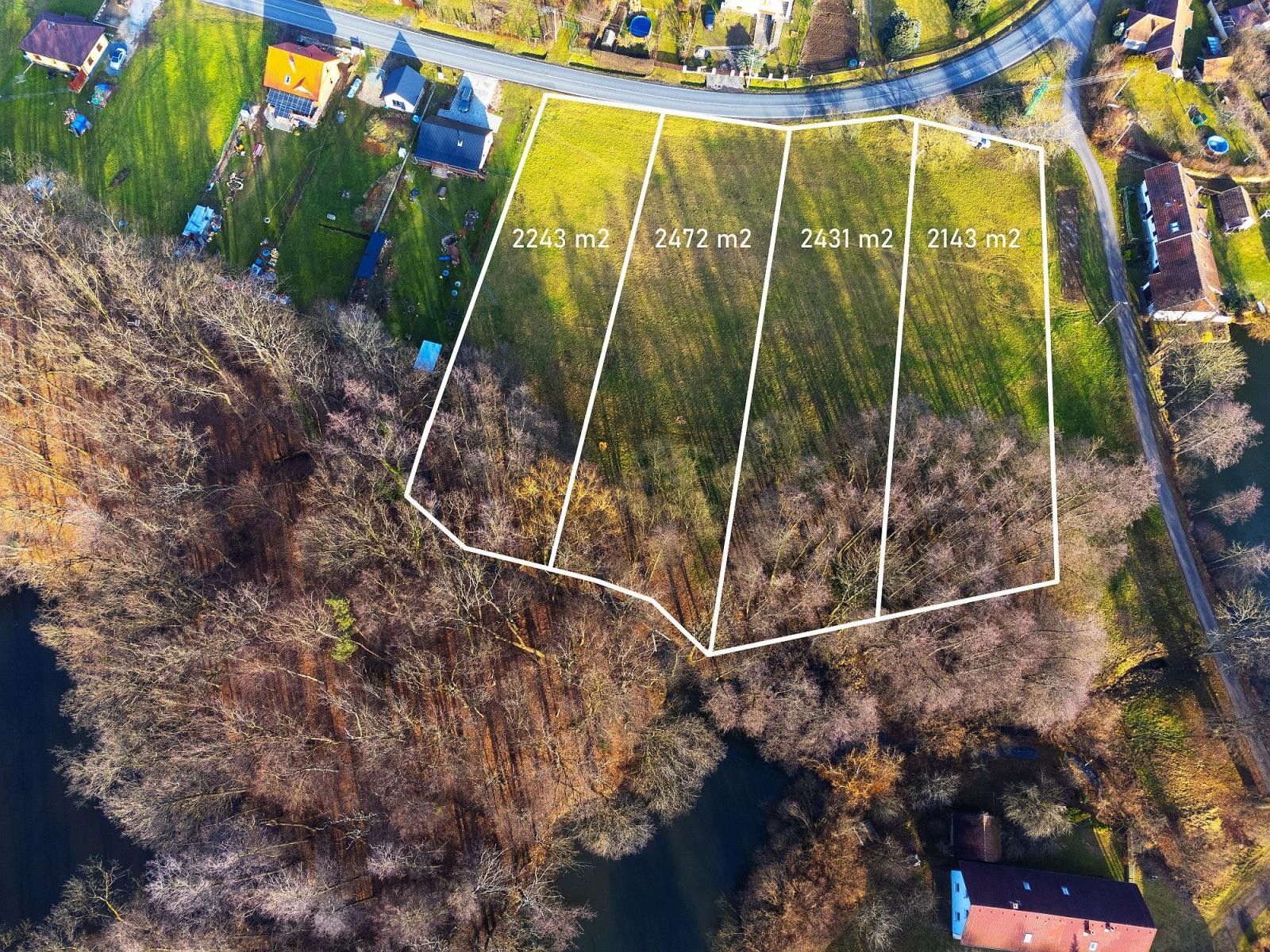 Pozemky pro bydlení, Běstvina, 2 472 m²