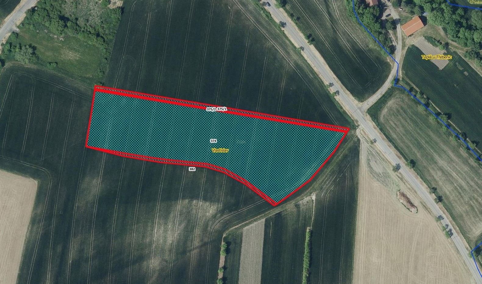 Zemědělské pozemky, Vlastislav, 12 483 m²