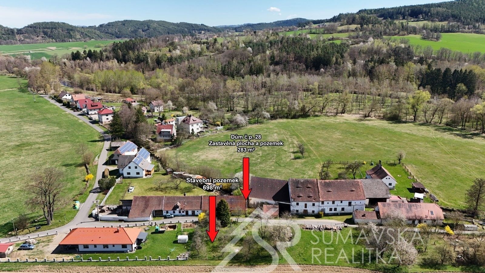 Rodinné domy, Dobršín, 80 m²