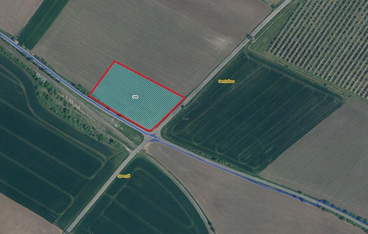 Zemědělské pozemky, Daminěves, Cítov, 2 721 m²