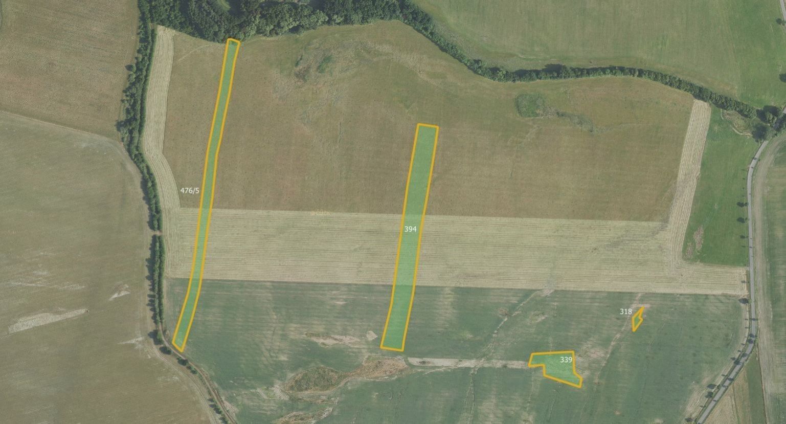 Zemědělské pozemky, Drahlín, 32 124 m²