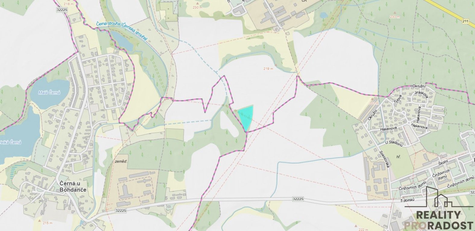 Lesy, Lázně Bohdaneč, 7 167 m²