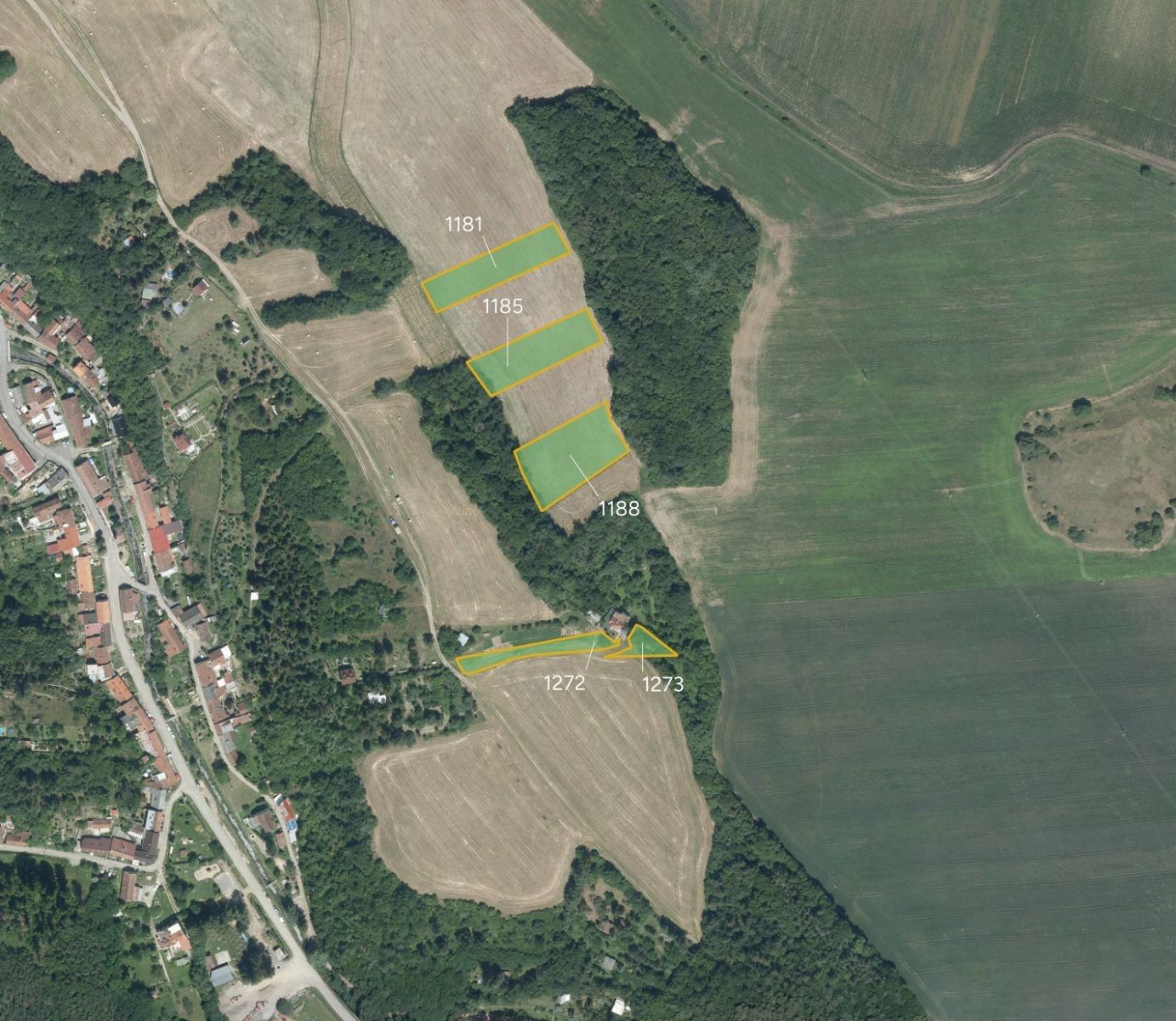 Zemědělské pozemky, Hamry, Plumlov, 22 512 m²
