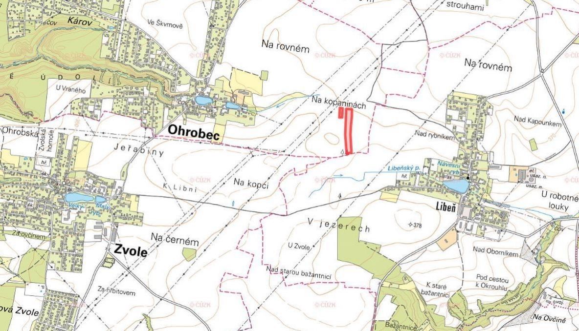 Prodej pozemek - Zvole u Prahy, 252 45, 6 057 m²