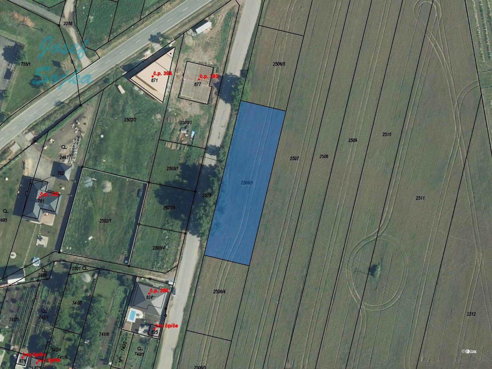 Pozemky pro bydlení, Strachotín, 1 749 m²