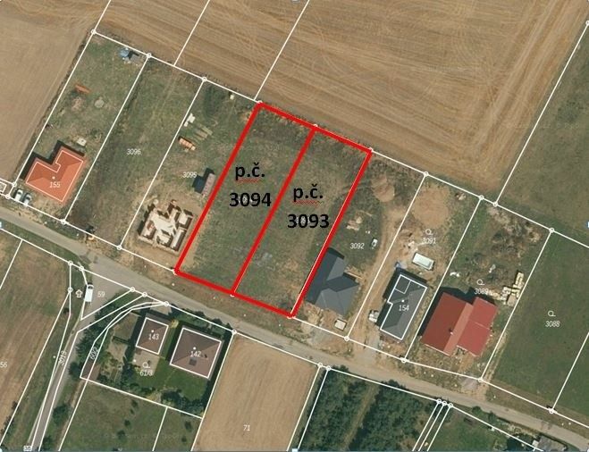 Pozemky pro bydlení, Moravské Budějovice, 676 02, 1 232 m²