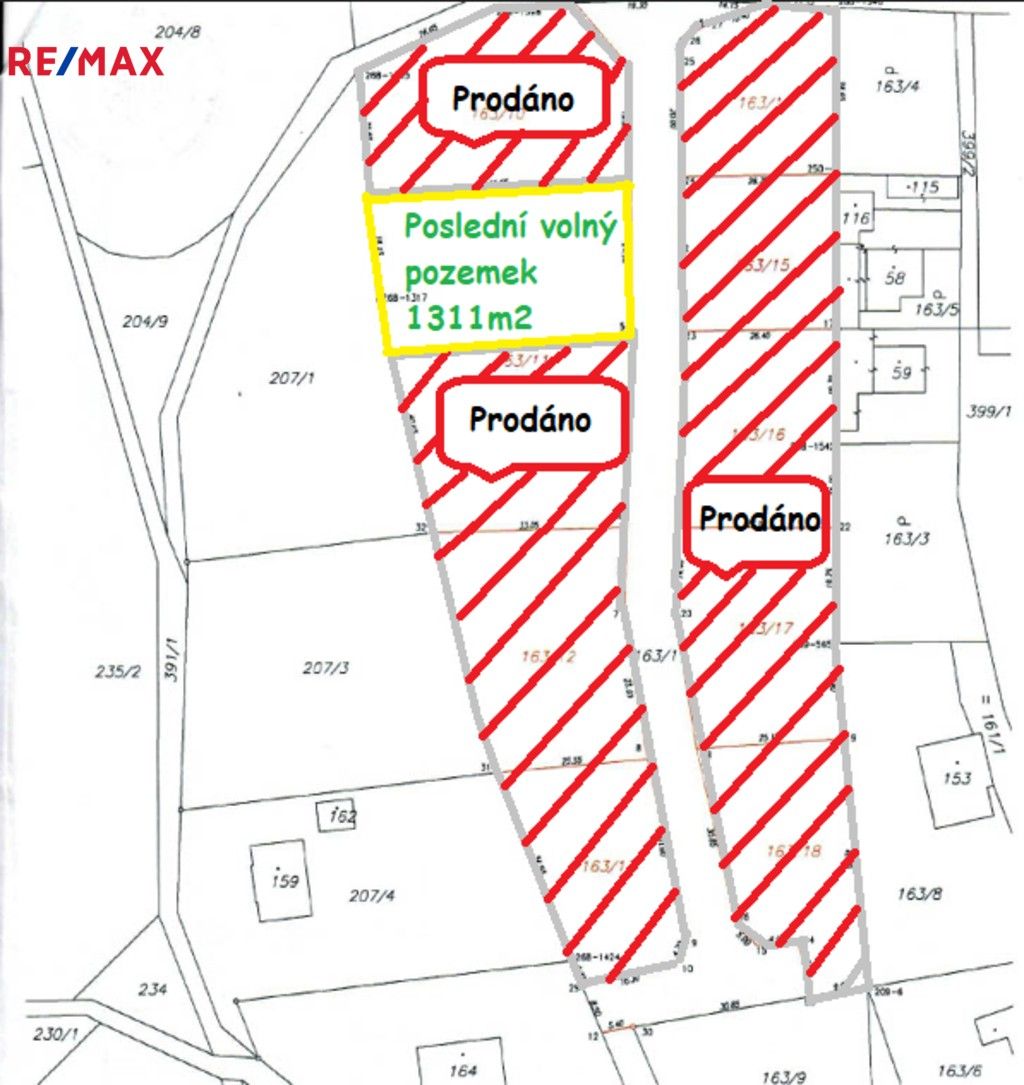 Pozemky pro bydlení, Jestřebí, 1 311 m²