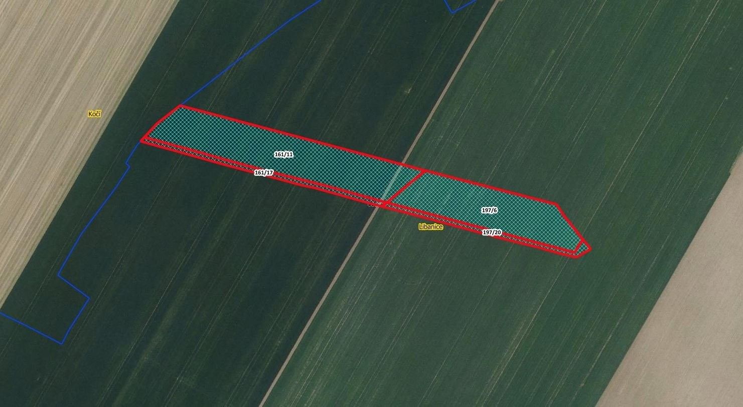Zemědělské pozemky, Honbice, 3 650 m²