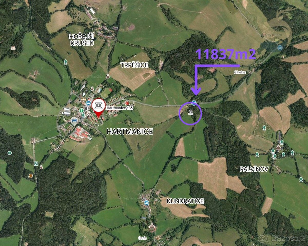 Prodej zemědělský pozemek - Sušice, 342 01, 11 837 m²