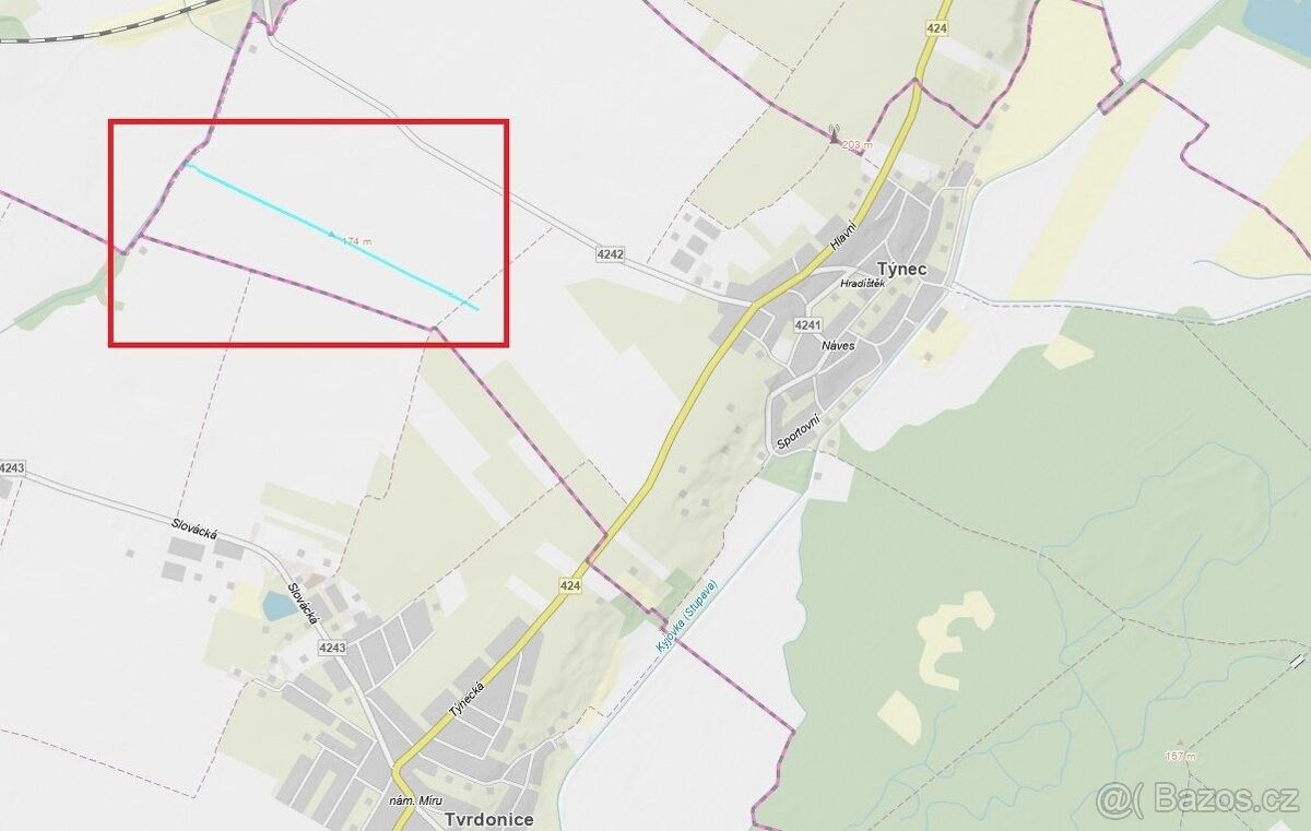 Zemědělské pozemky, Týnec u Břeclavě, 691 54, 1 128 m²