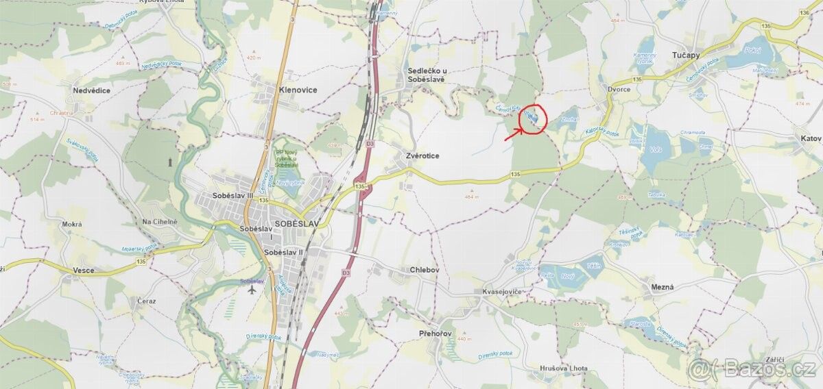 Prodej les - Soběslav, 392 01, 6 708 m²