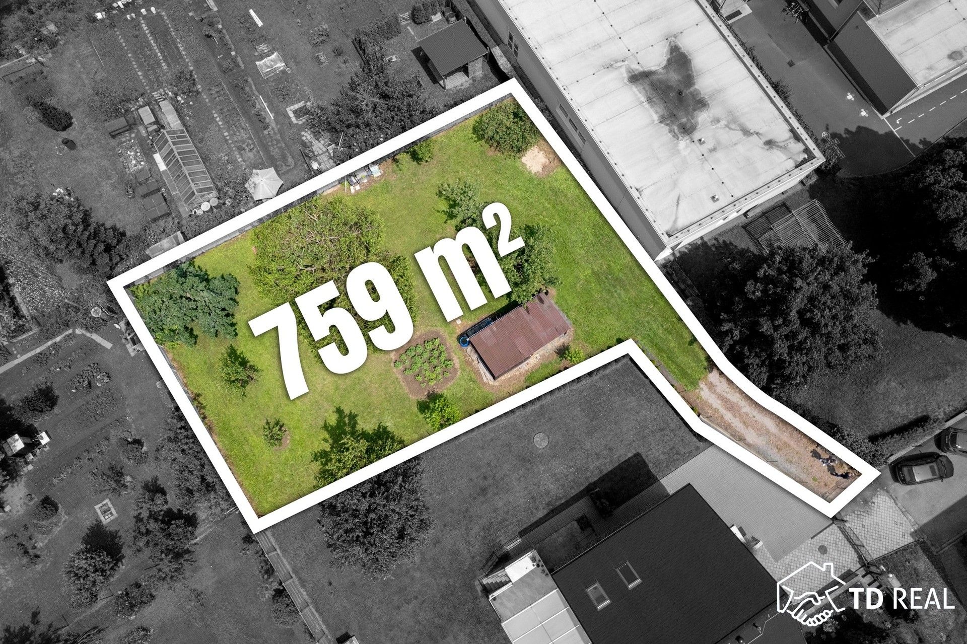 Pozemky pro bydlení, Husova, Rajhrad, 759 m²