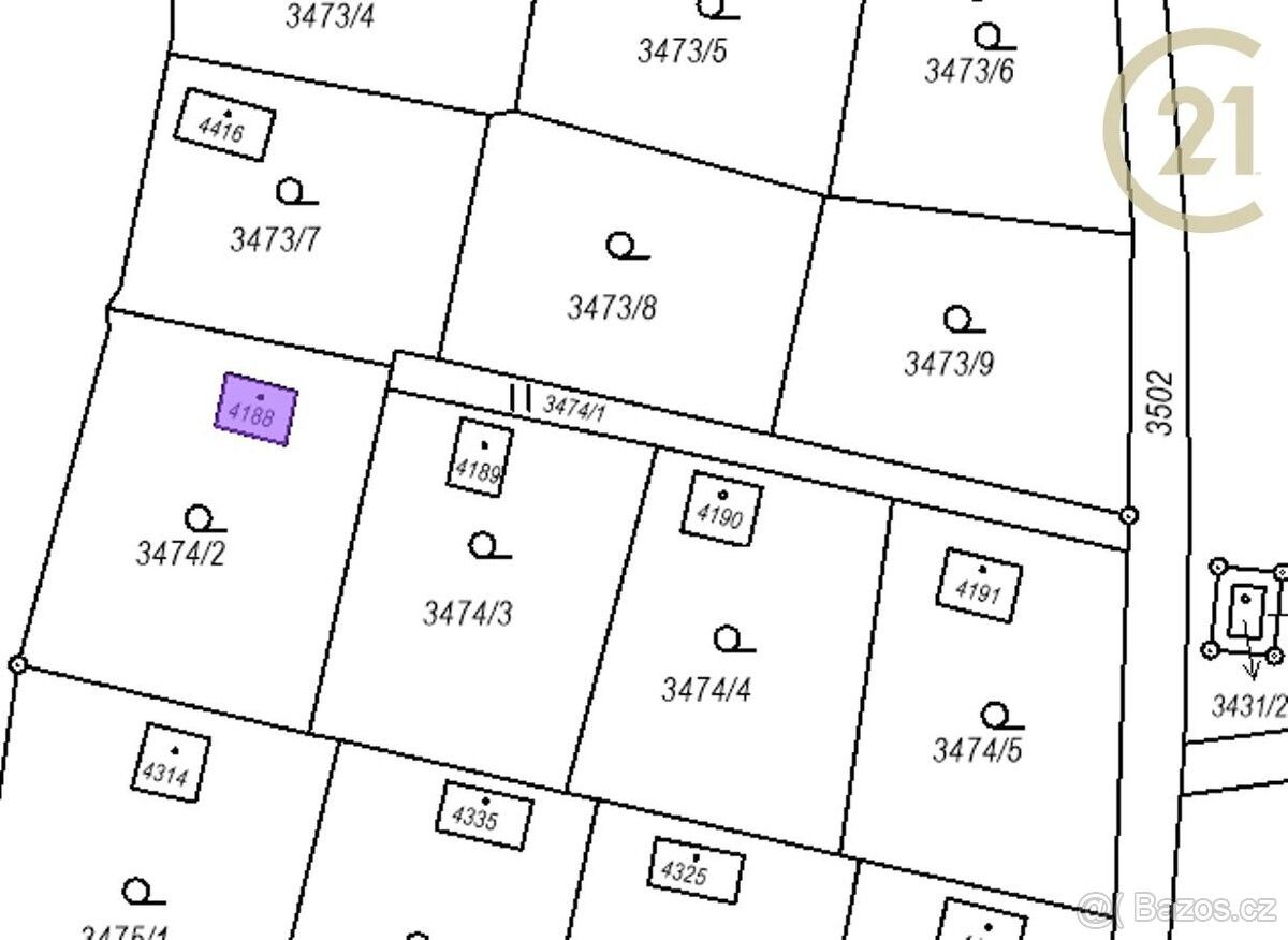 Prodej zahrada - Kuřim, 664 34, 395 m²