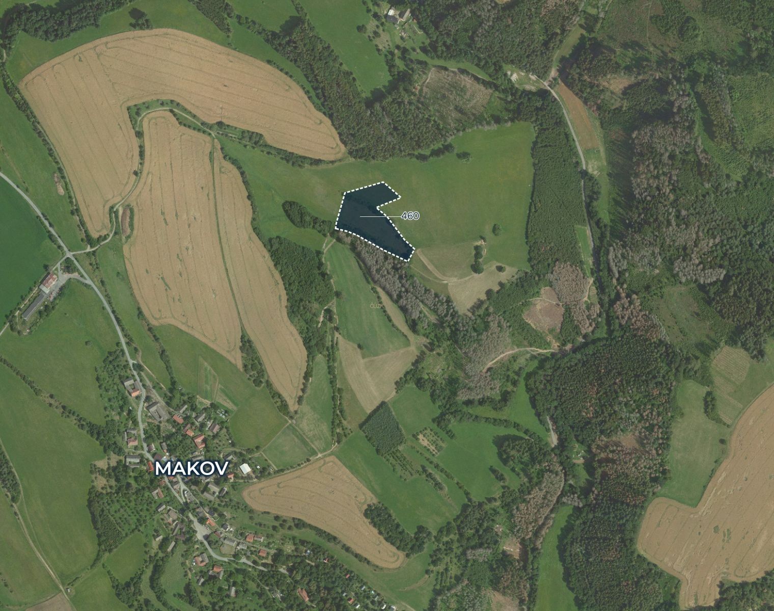 Louky, Makov, 12 220 m²