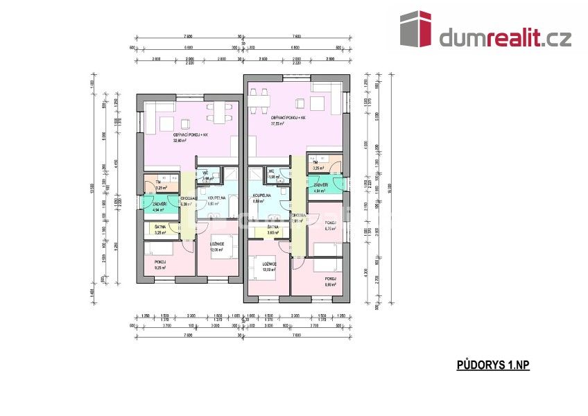 Rodinné domy, Chotíkov, 123 m²