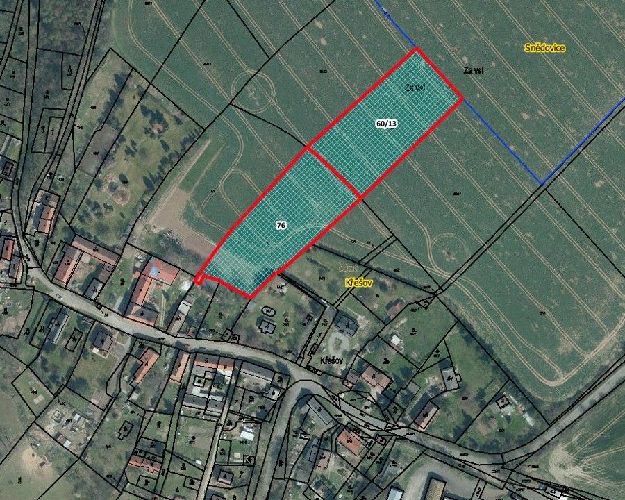 Zemědělské pozemky, Křešov, Snědovice, 9 626 m²