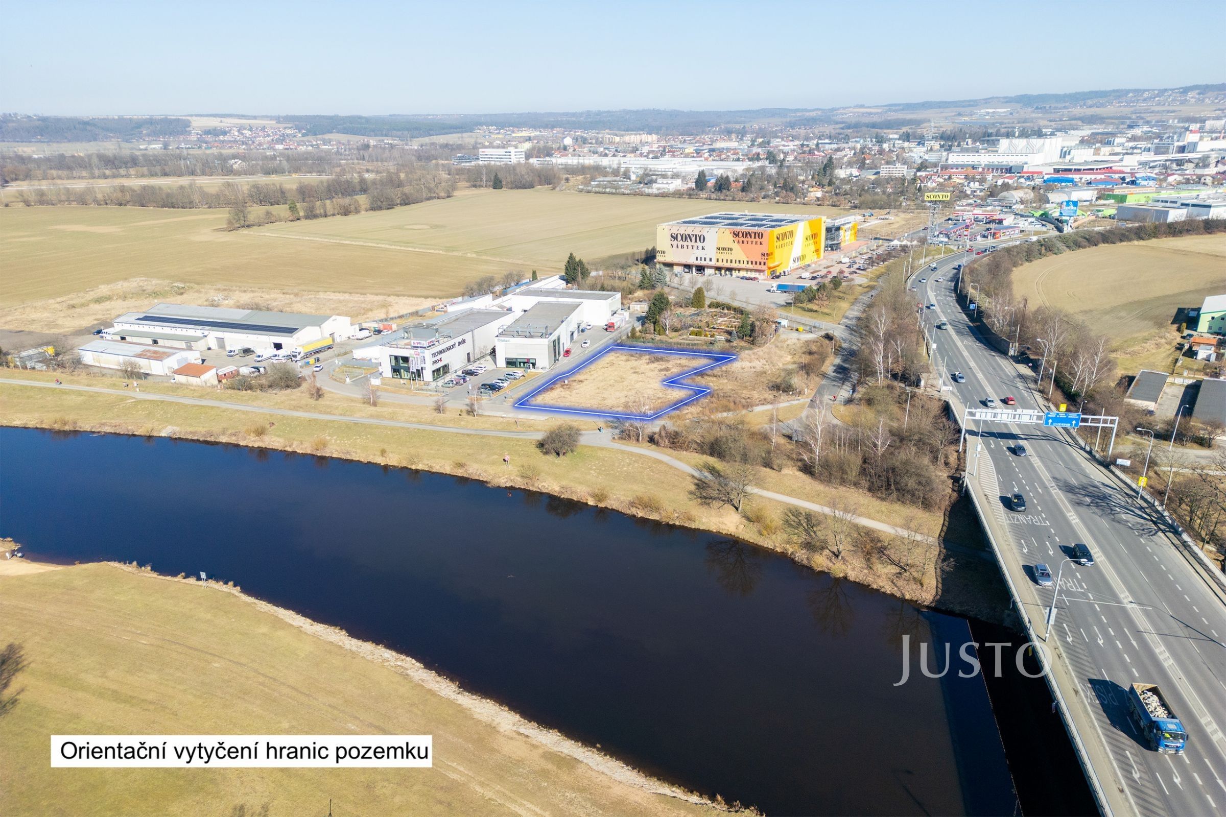 Komerční pozemky, U Voříškova dvora, České Budějovice, 2 608 m²