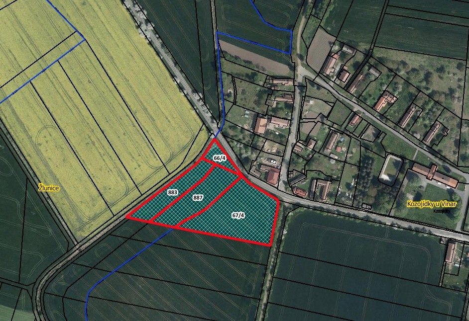 Zemědělské pozemky, Kozojídky, Vinary, 12 959 m²