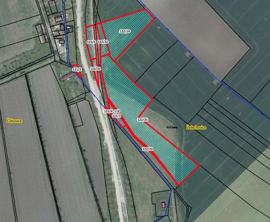 Zemědělské pozemky, Želechovice, Čížkovice, 24 795 m²