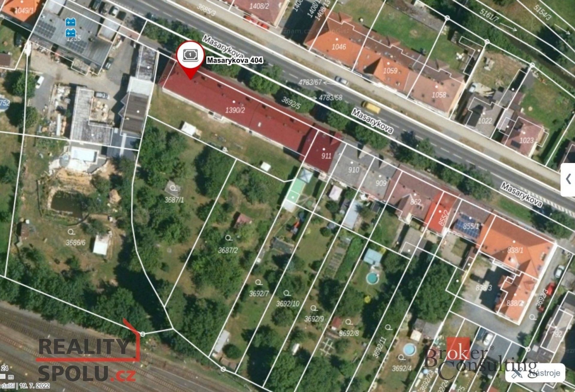 Prodej zahrada - Masarykova, Domažlice, 1 178 m²