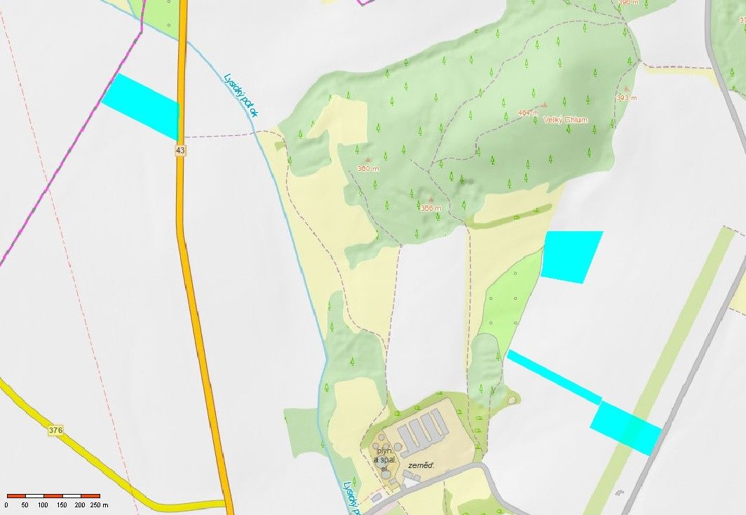 Zemědělské pozemky, Bořitov, 9 424 m²