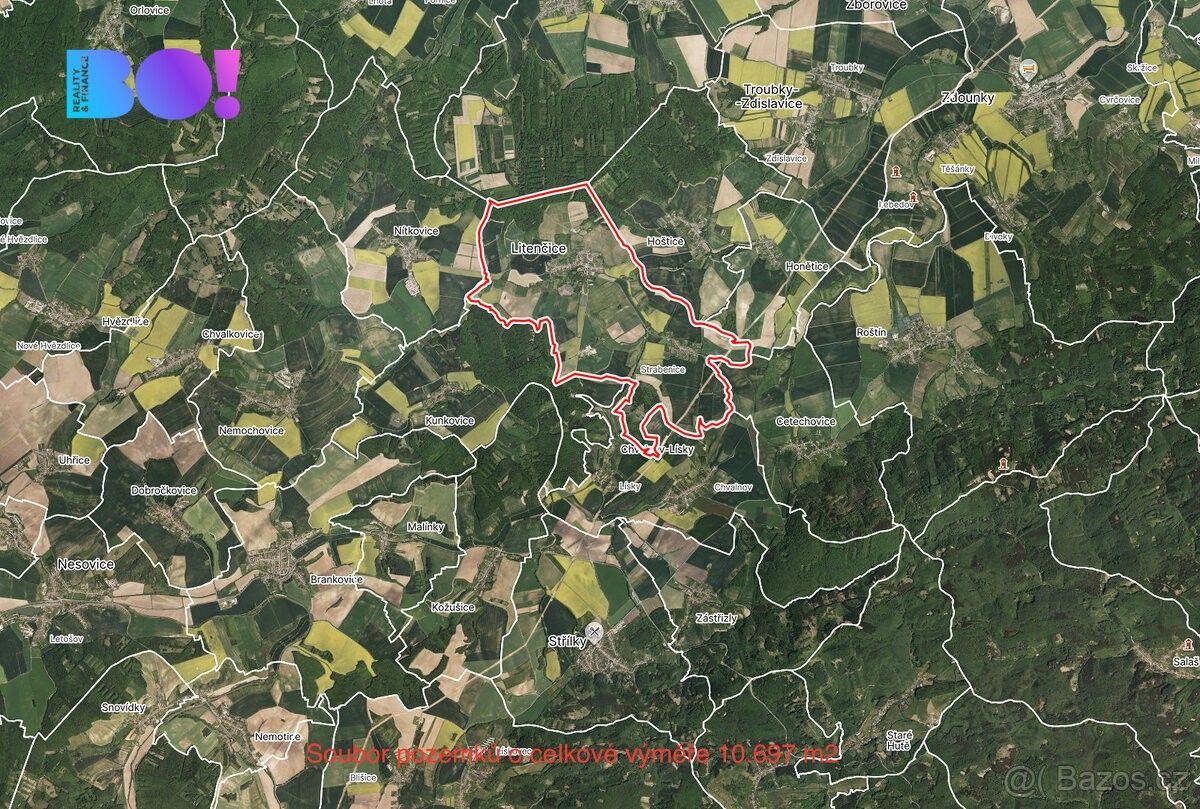 Zemědělské pozemky, Litenčice, 768 13, 10 697 m²