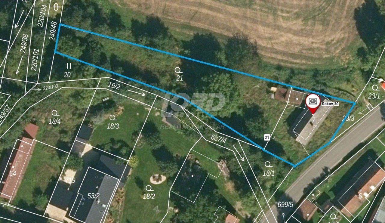 Pozemky pro bydlení, Rakov, Markvartice, 1 454 m²