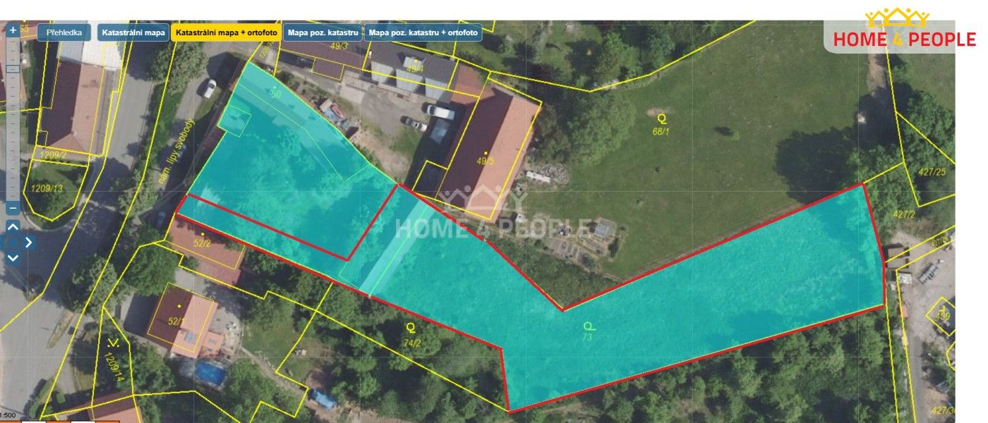 Prodej pozemek pro bydlení - nám. lípy svobody, Černé Voděrady, 2 680 m²