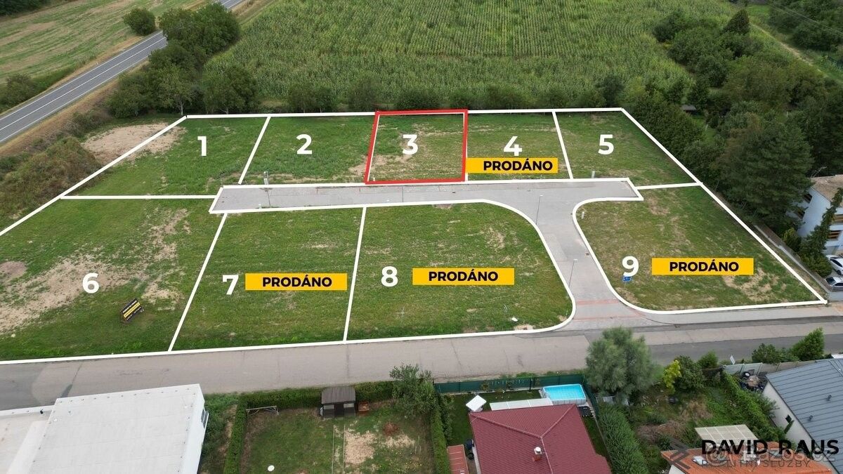 Pozemky pro bydlení, Rajhrad, 664 61, 600 m²