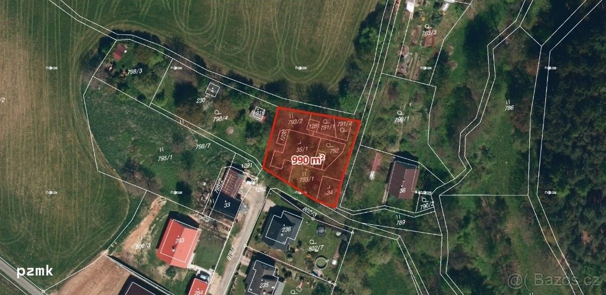 Prodej pozemek pro bydlení - Světlá nad Sázavou, 582 91, 990 m²