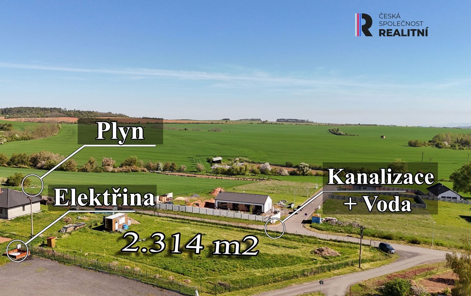 Pozemky pro bydlení, Kryry, 2 314 m²
