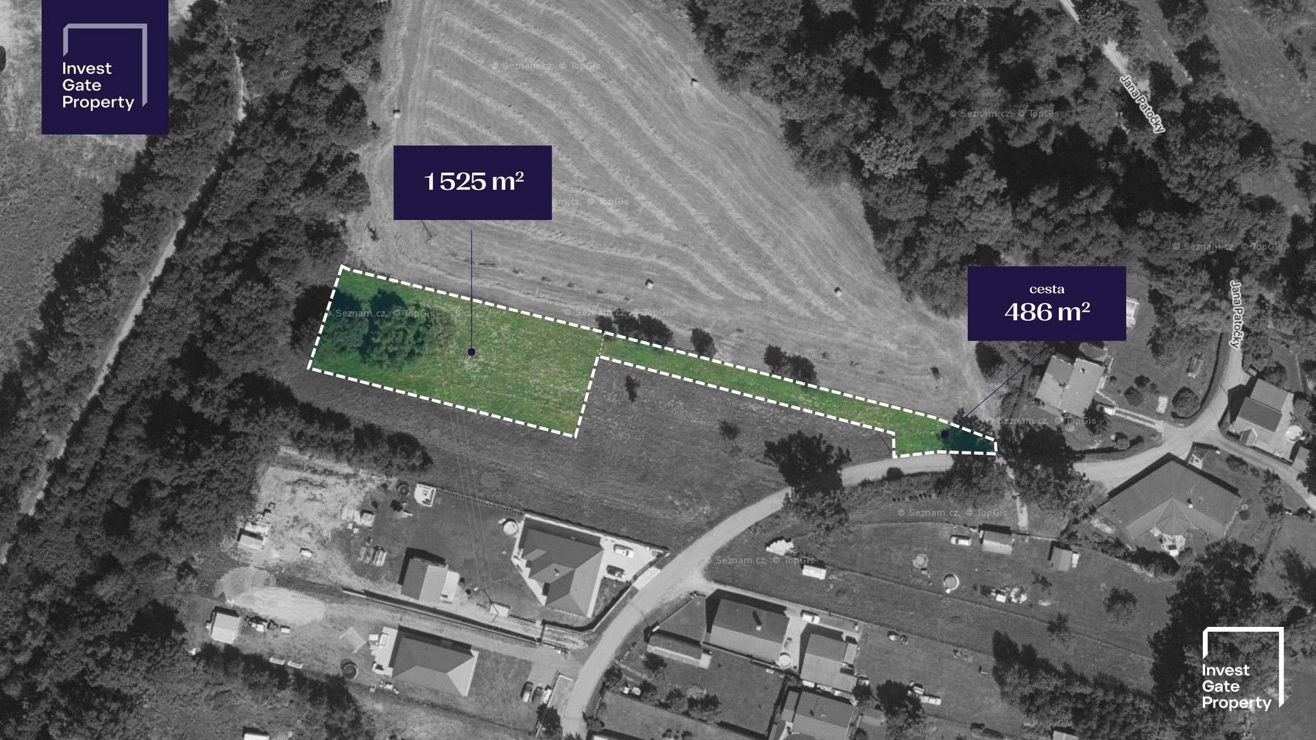 Pozemky pro bydlení, U Veselských, České Budějovice, 1 525 m²