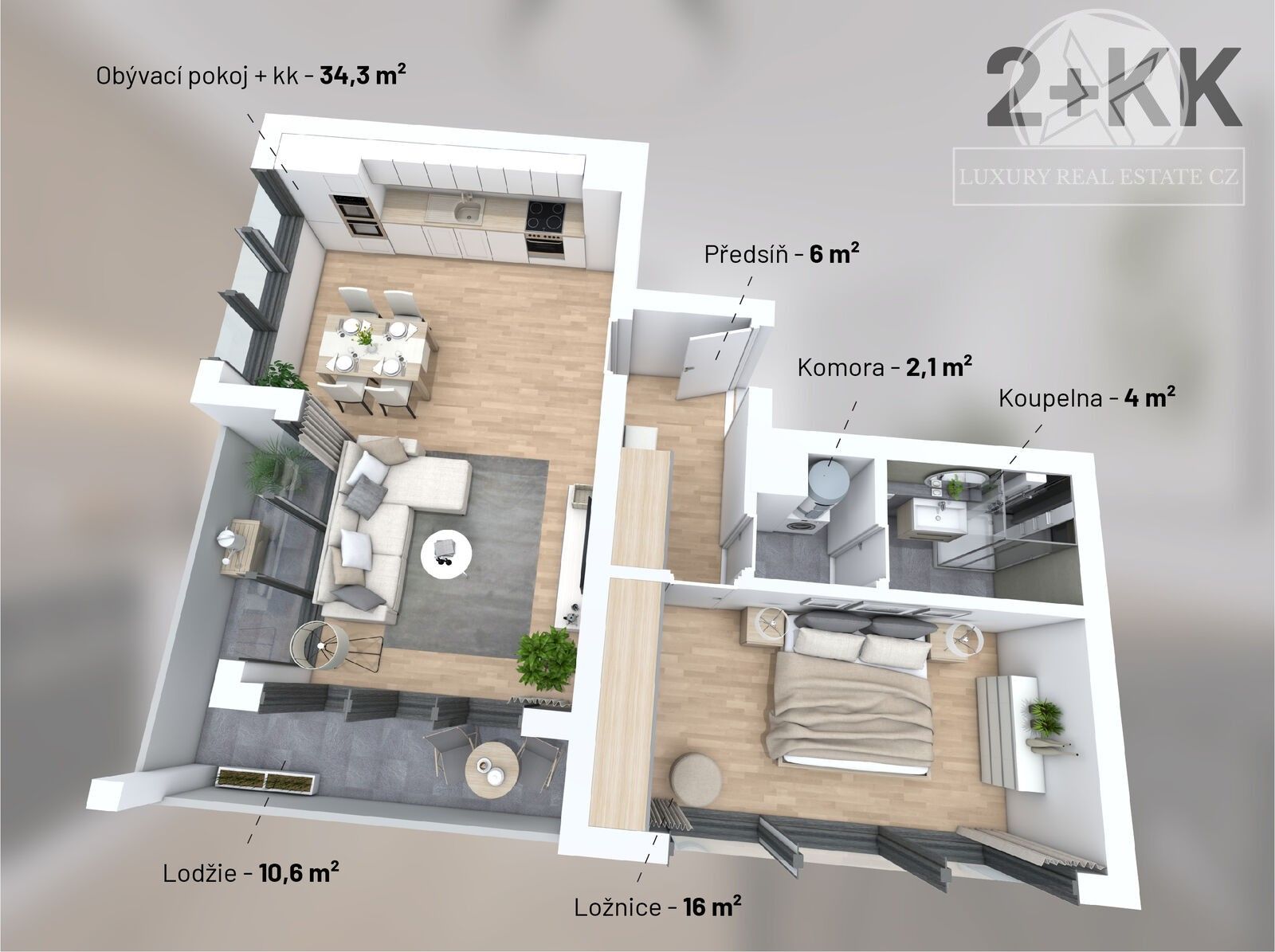 Prodej byt 2+kk - Na výběžku, Praha, 72 m²