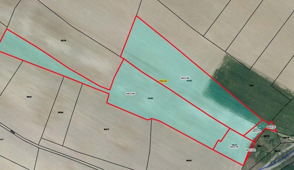 Zemědělské pozemky, Mělník, 22 731 m²