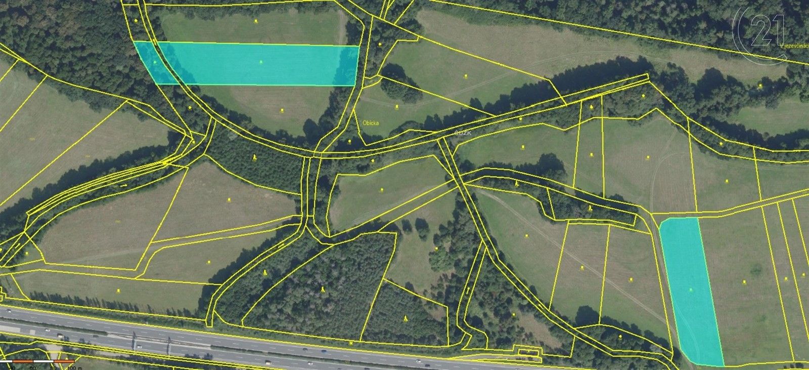 Ostatní, Oseček, 13 547 m²