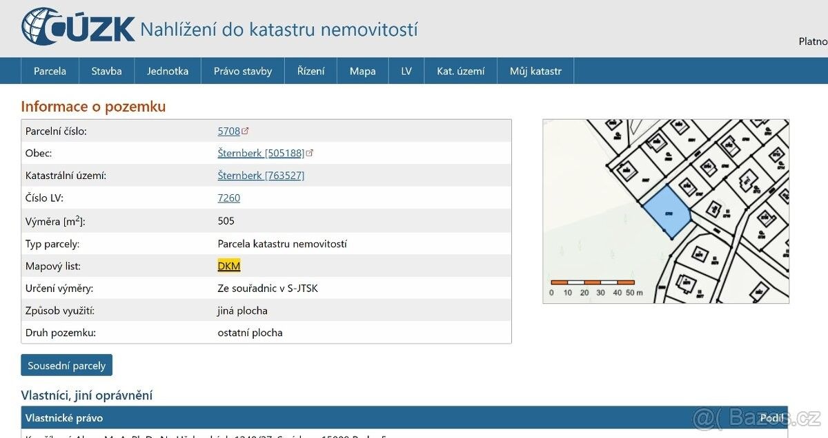 Prodej les - Šternberk, 785 01