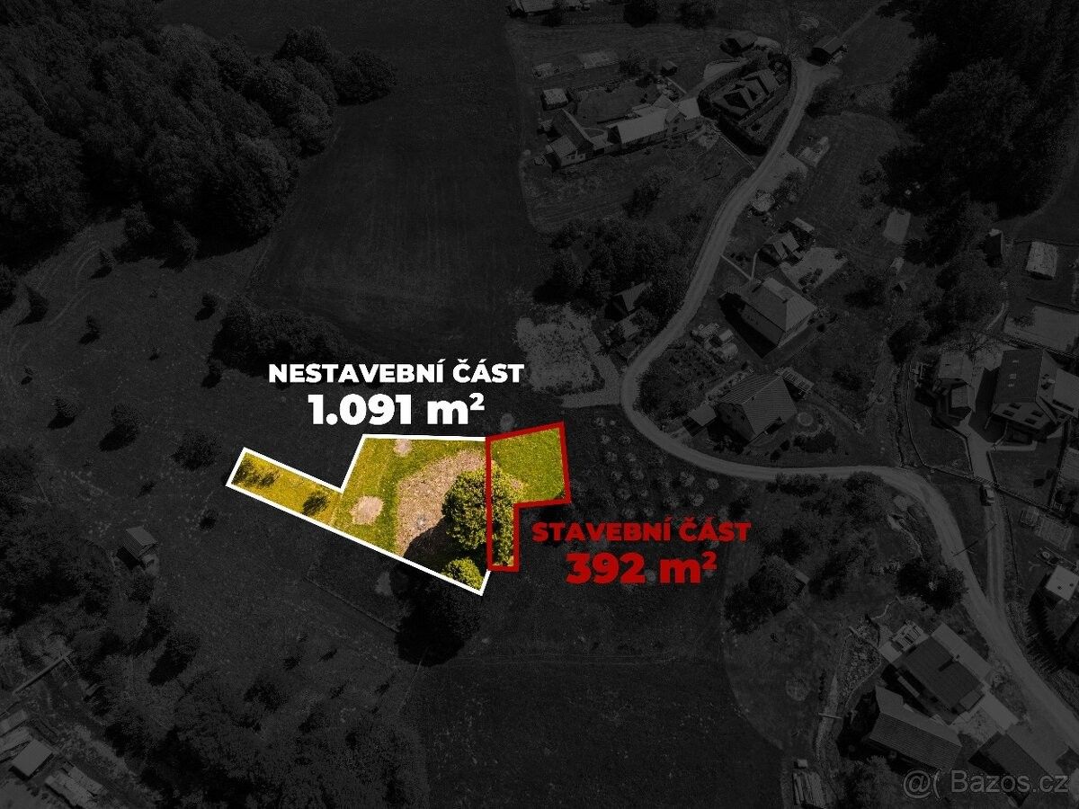 Prodej pozemek pro bydlení - Bystřička, 756 24, 1 483 m²