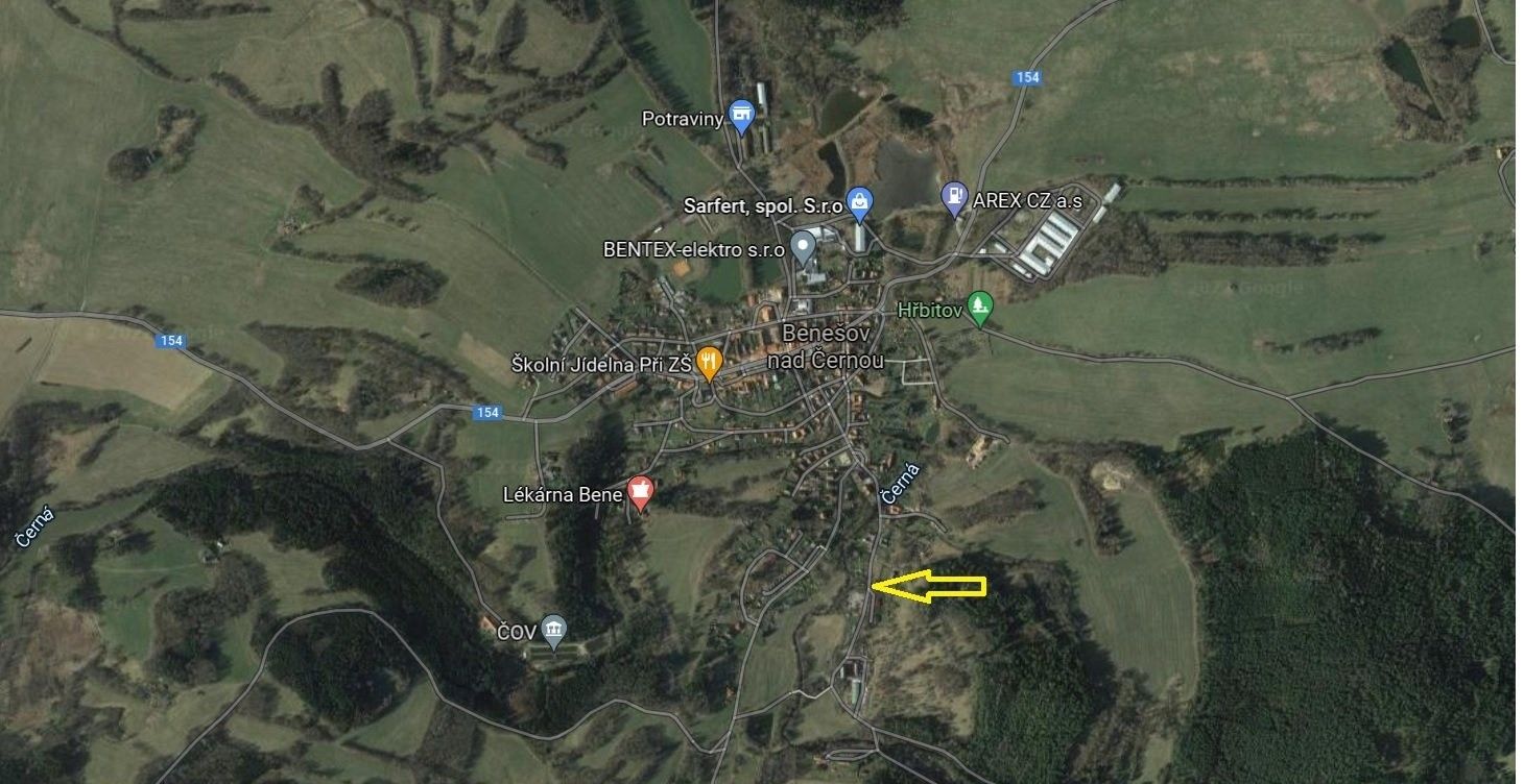 Prodej pozemek pro bydlení - Benešov nad Černou, 824 m²