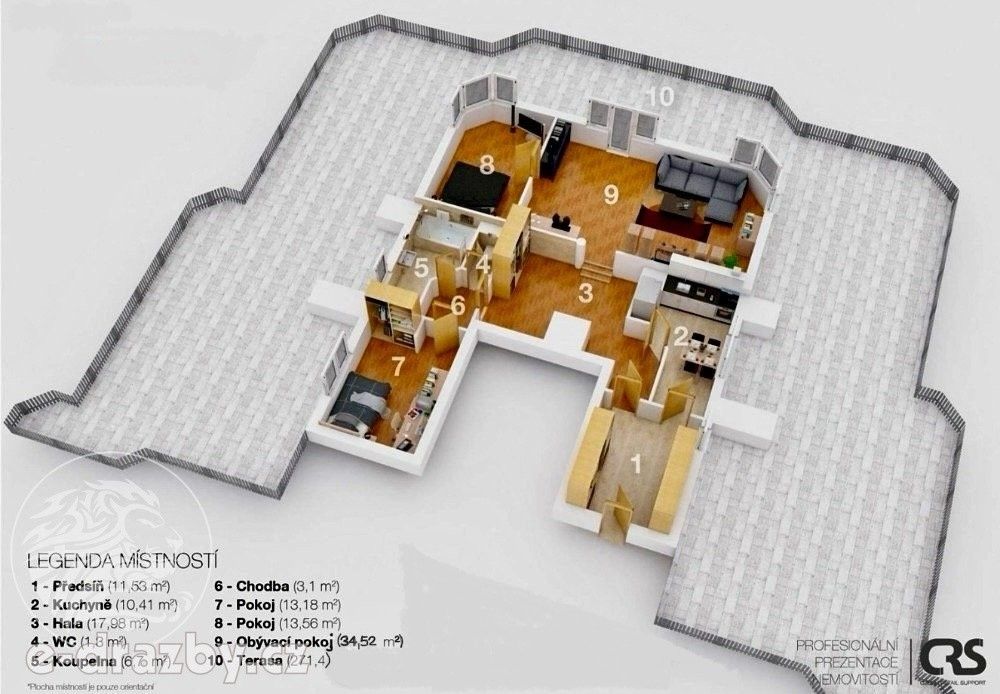 3+1, Volutová, Praha, 112 m²