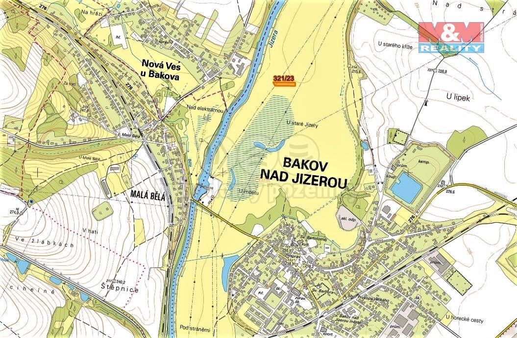 Prodej louka - Bakov nad Jizerou, 294 01, 1 054 m²