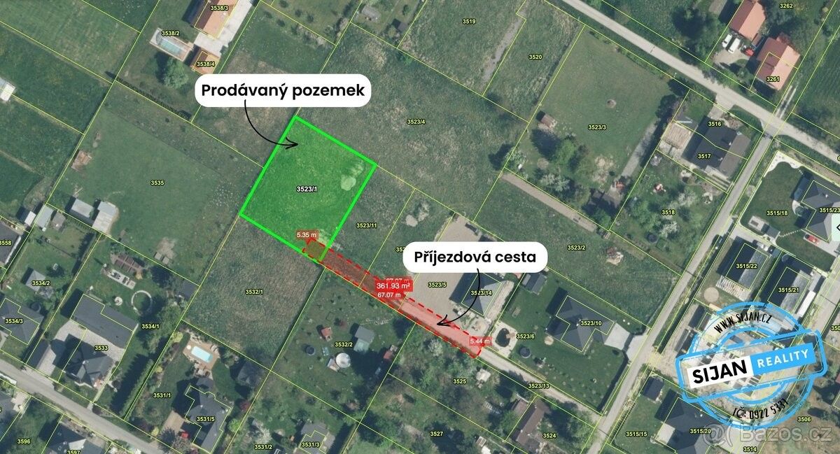 Zahrady, Rychvald, 735 32, 1 185 m²