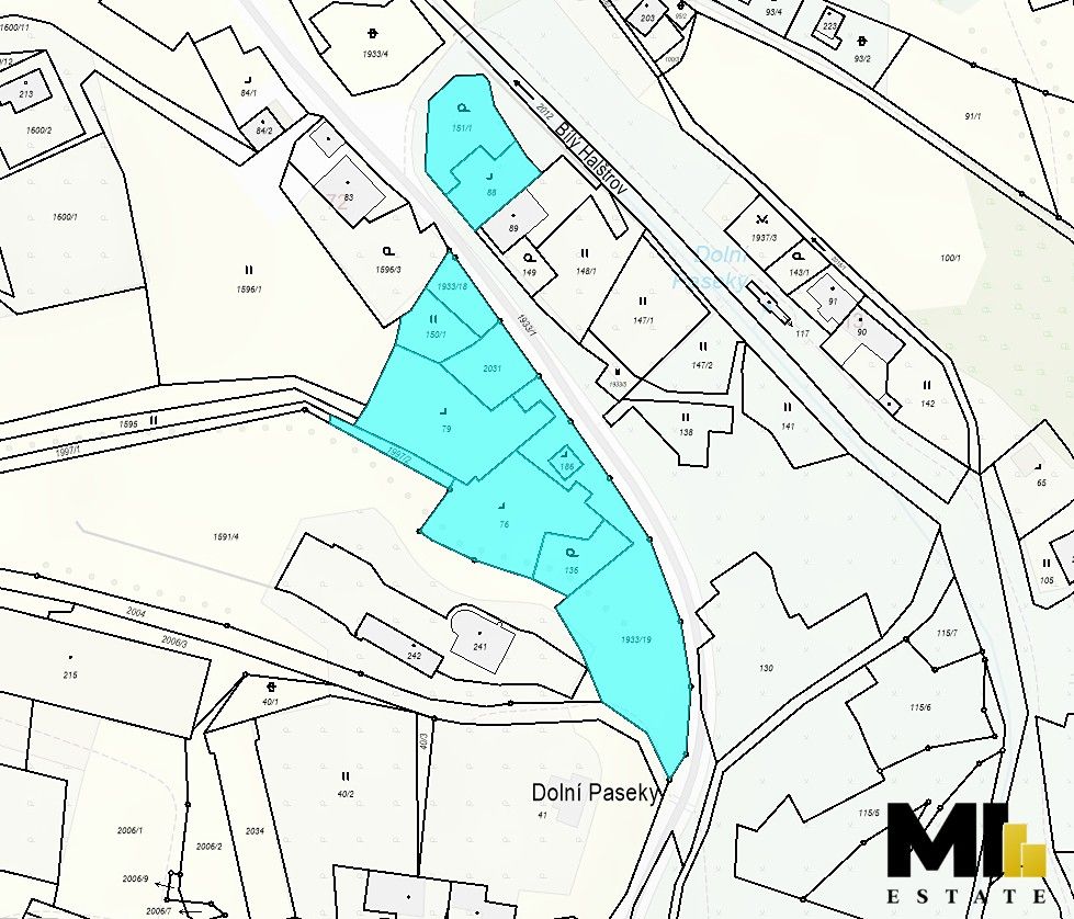 Prodej pozemek pro bydlení - Aš, 352 01, 637 m²