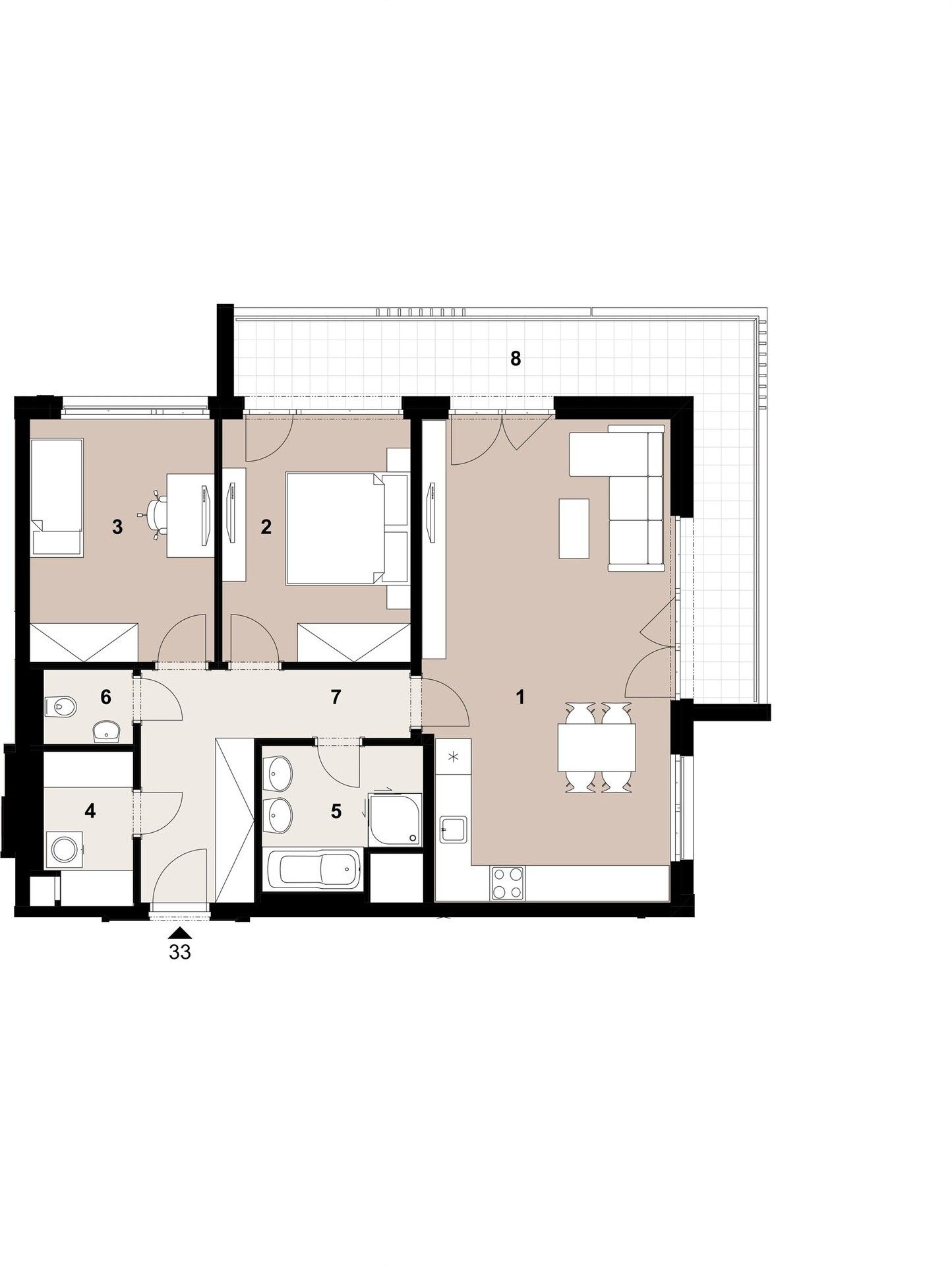 Prodej byt 3+kk - Střížkov, Praha, 81 m²