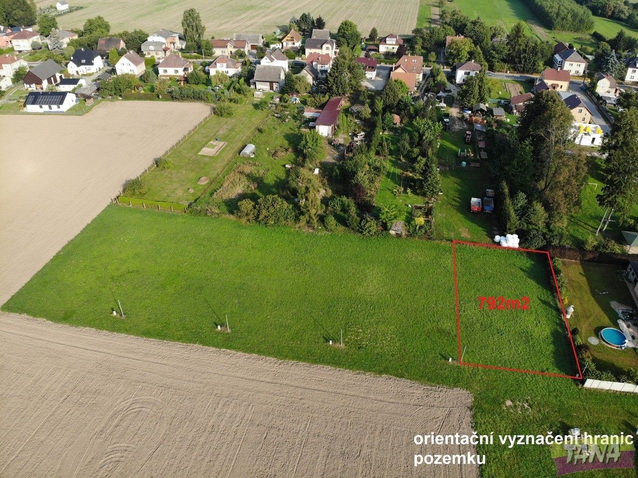 Pozemky pro bydlení, Příšovice, 792 m²